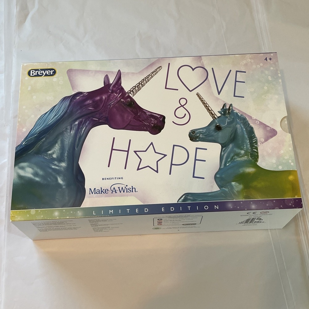 BREYER #62124 Make A Wish "Love‎ & Hope" Unicorns. NIB
